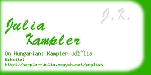 julia kampler business card